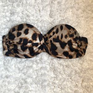 Victoria’s Secret swim leopard print bandeau 36C